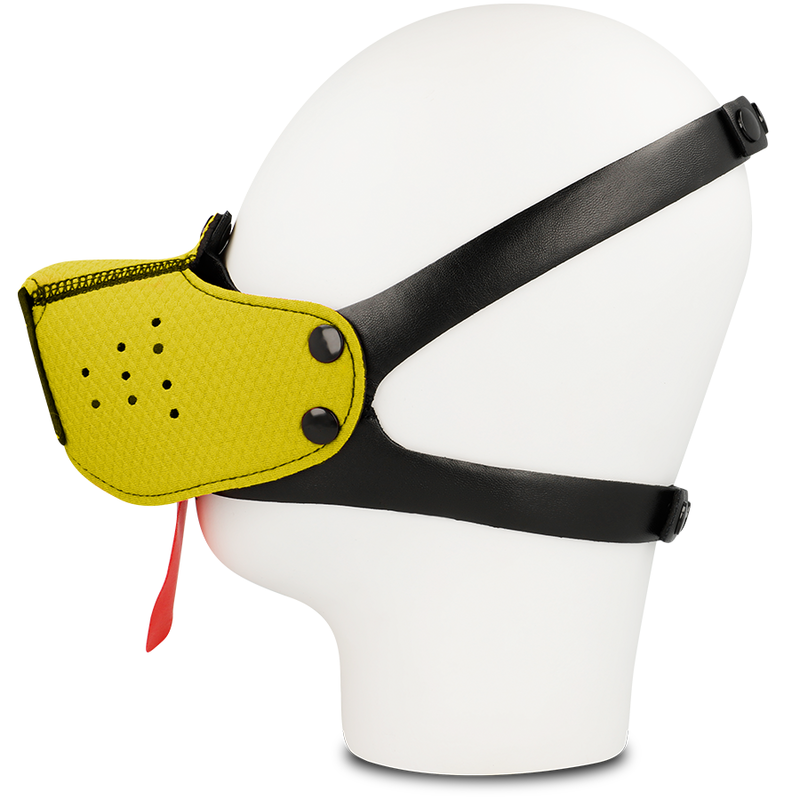 Alternative view of OHMAMA FETISH DOG MUZZLE - YELLOW