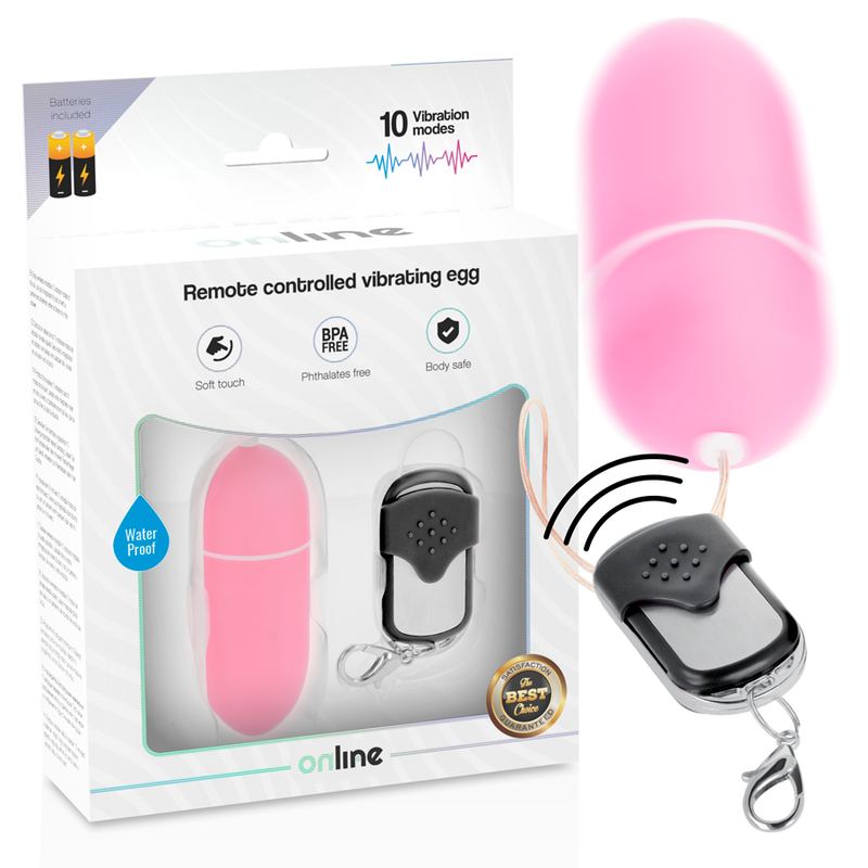 Alternative view of ONLINE REMOTE CONTROL VIBRATING EGG L - PINK