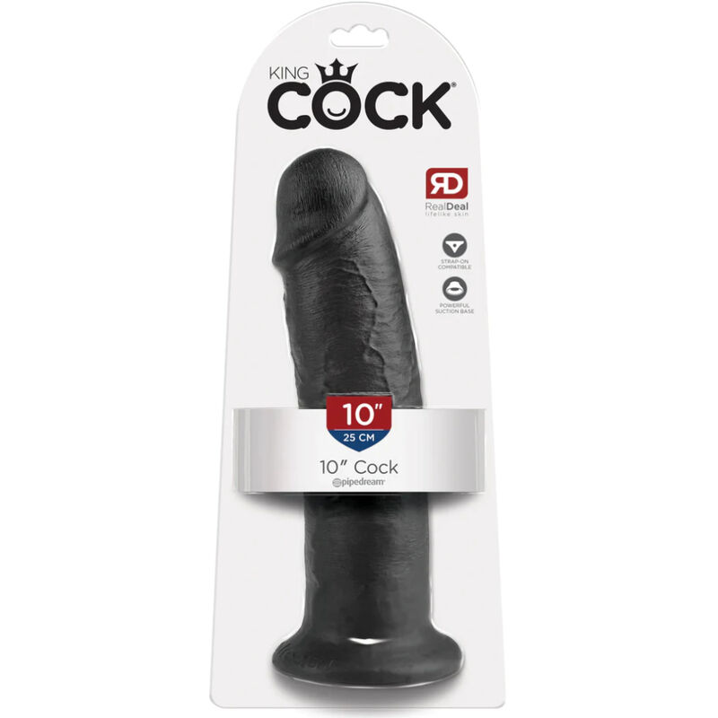 KING COCK 10" COCK BLACK 25.4 CM