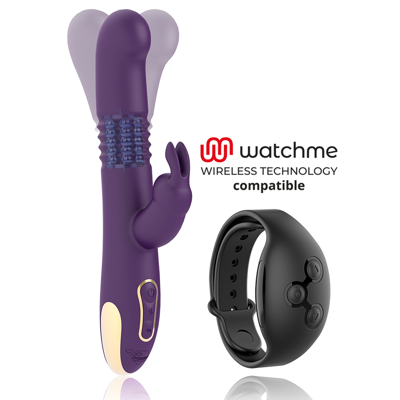 TREASURE BASTIAN RABBIT UP  DOWN, ROTATOR  VIBRATOR WATCHME WIRELESS TECHNOLOGY COMPATIBLE