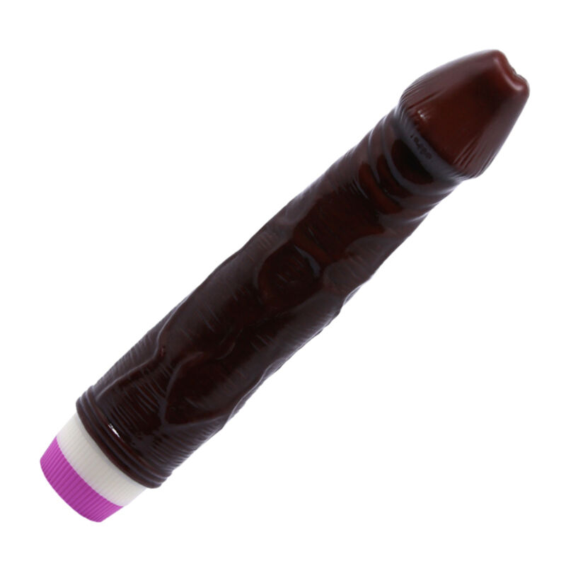 WAVES OF PLEASURE REALISTIC VIBRATOR BROWN 23 CM