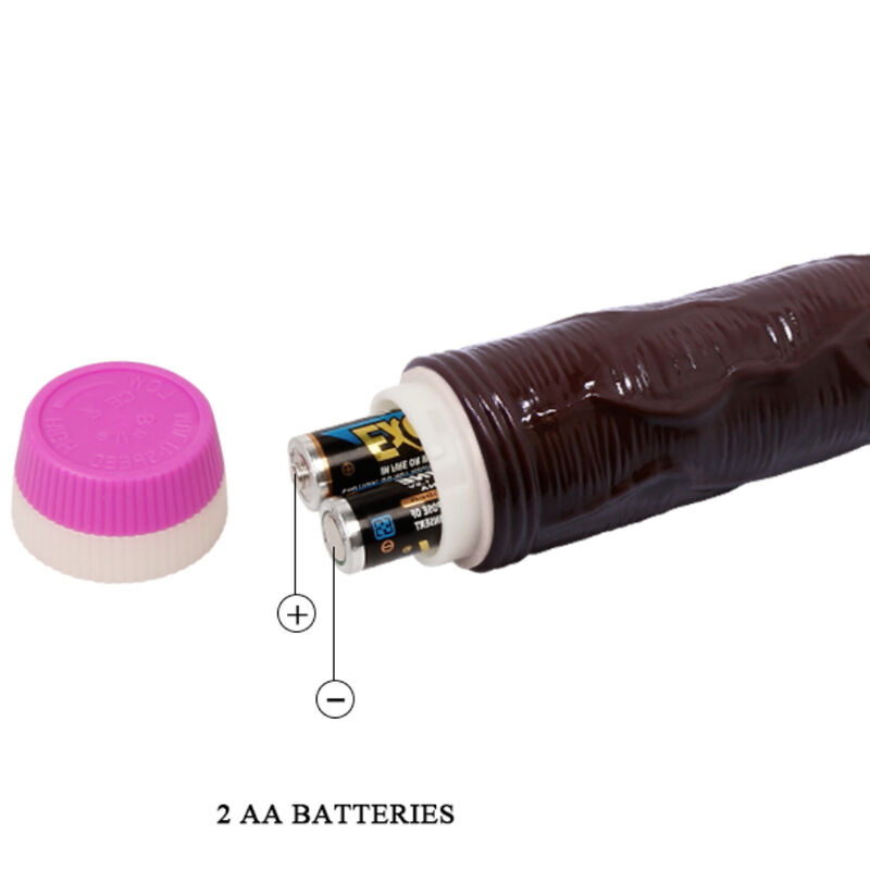 WAVES OF PLEASURE REALISTIC VIBRATOR BROWN 23 CM - Bild 5