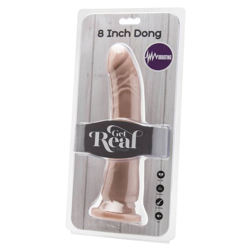 Alternative view of GET REAL - DONG 20,5 CM VIBRATING SKIN
