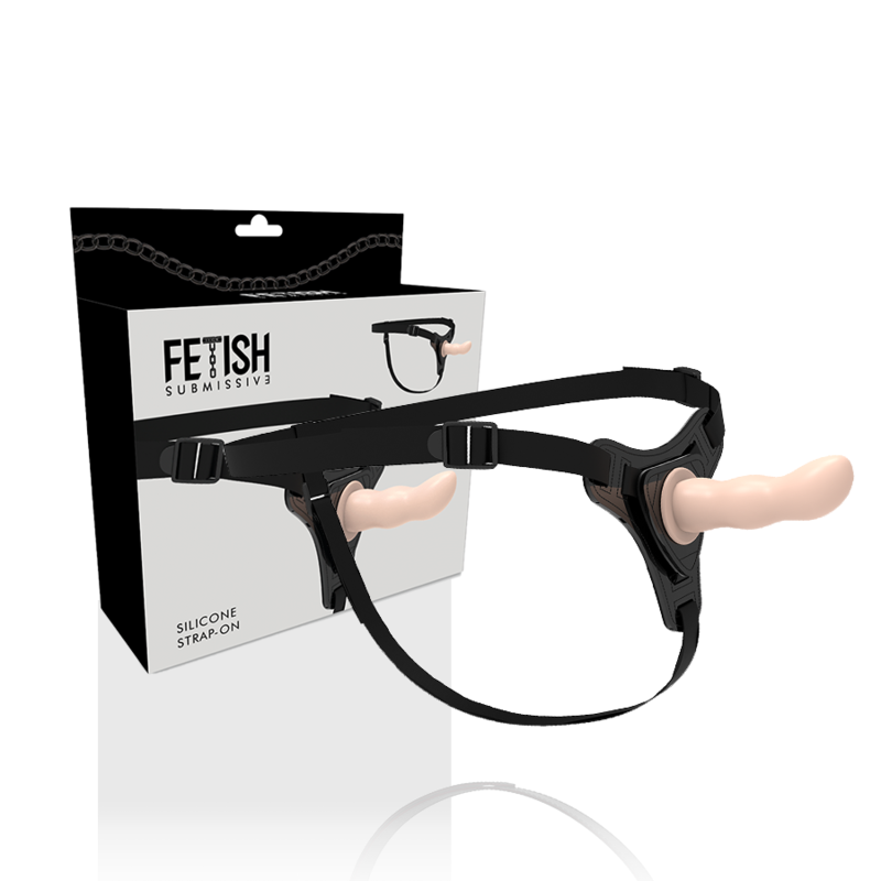 FETISH SUBMISSIVE SILICONE STRAP-ON FLESH 12.5 CM G-SPOT