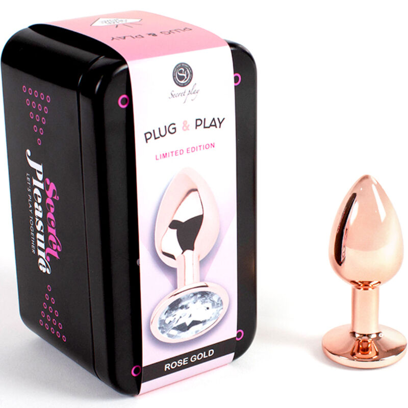 Alternative view of SECRET PLAY - METAL BUTT PLUG ROSE GOLD SMALL SIZE 7 CM