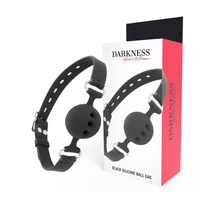 DARKNESS BALL SILICONE GAG BLACK