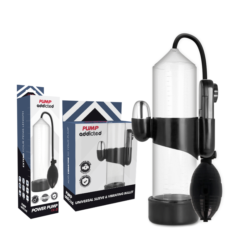Alternative view of PUMP ADDICTED RX3 TRANSPARENT VIBRATOR