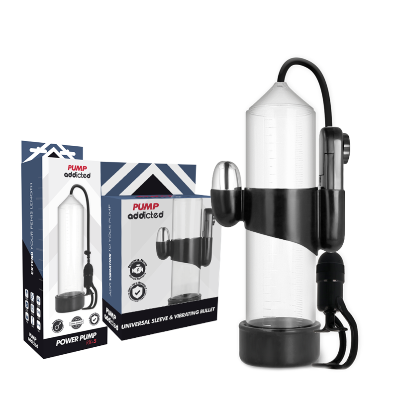 Alternative view of PUMP ADDICTED RX5 TRANSPARENT VIBRATOR