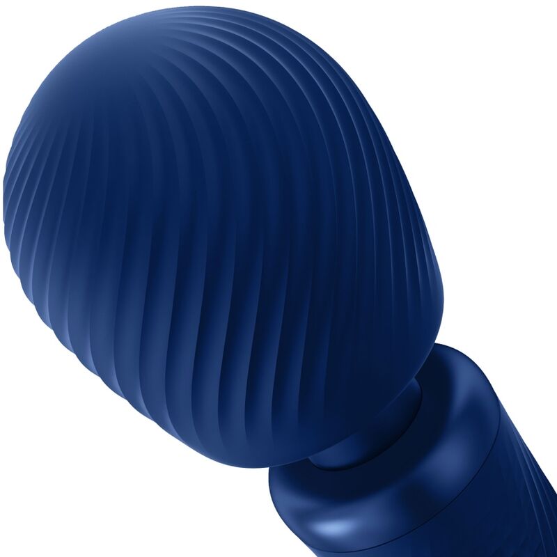 FUN FACTORY - VIM SILICONE RECHARGEABLE VIBRATING WEIGHTED RUMBLE WAND MIDNIGHT BLUE - Bild 3