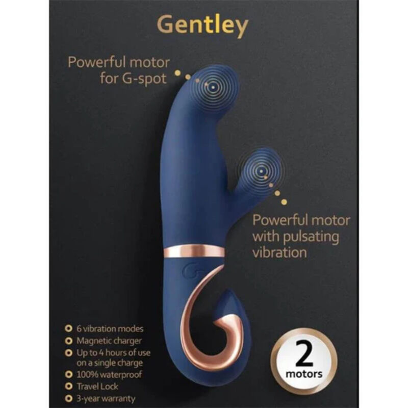Alternative view of GVIBE - GENTLEY G-SPOT VIBE CARIBBEAN BLUE