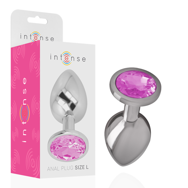 Alternative view of INTENSE - ANAL PLUG METAL PINK SIZE L