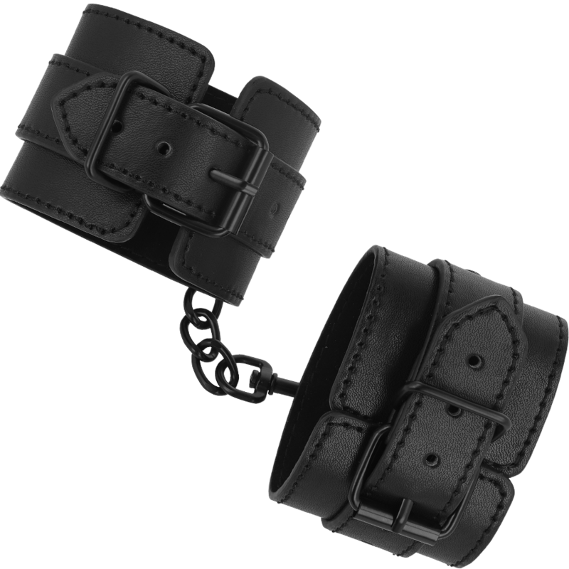 Alternative view of INTENSE - FETISH VEGAN LEATHER HANDCUFFS