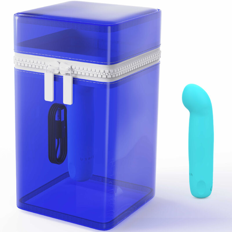 B SWISH - BCUTE CURVE INFINITE CLASSIC LIMITED EDITION SILICONE RECHARGEABLE VIBRATOR ELECTRIC BLUE