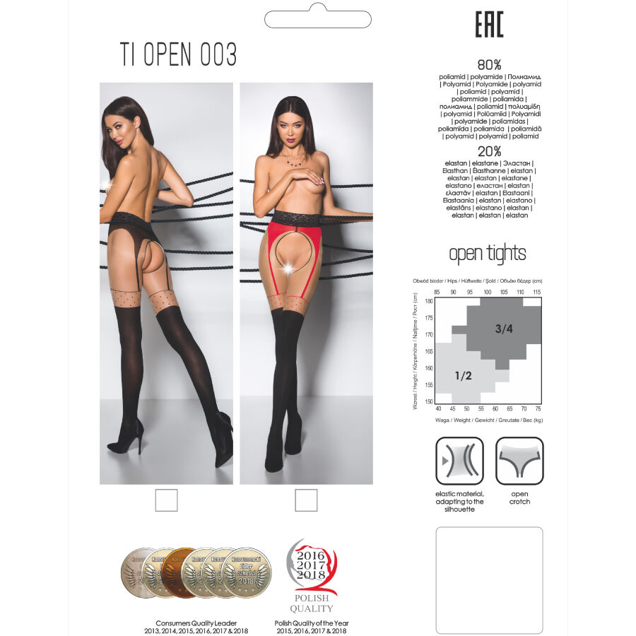 PASSION - TIOPEN 003 STOCKING BLACK 1/2 (20/40 DEN) - Bild 5