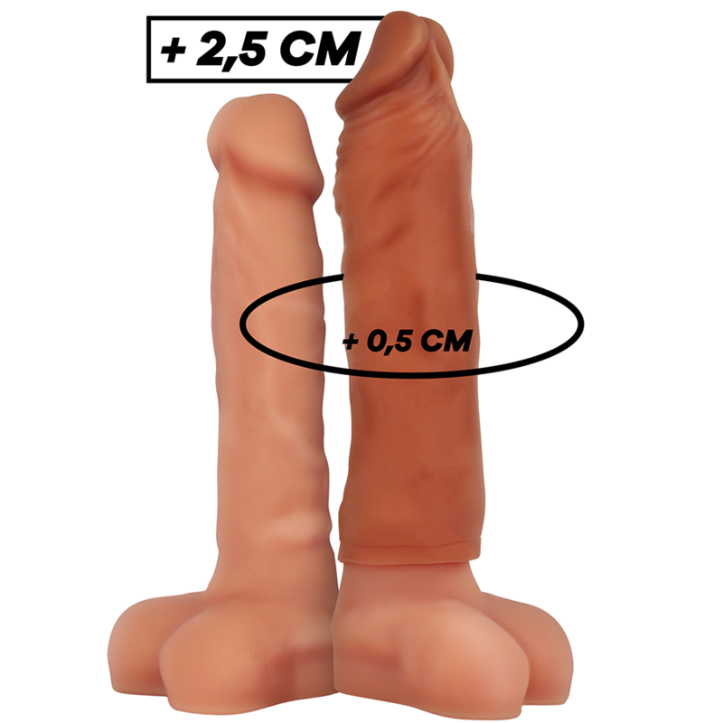 VIRILXL PENIS EXTENDER EXTRA COMFORT SLEEVE V5 BROWN