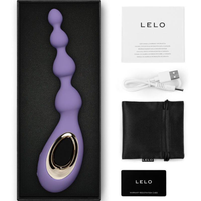 LELO - SORAYA BEADS ANAL MASSAGER VIOLET DUSK/BLACK - Bild 3