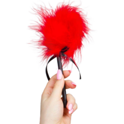 SECRETPLAY RED MARABOU DUSTER