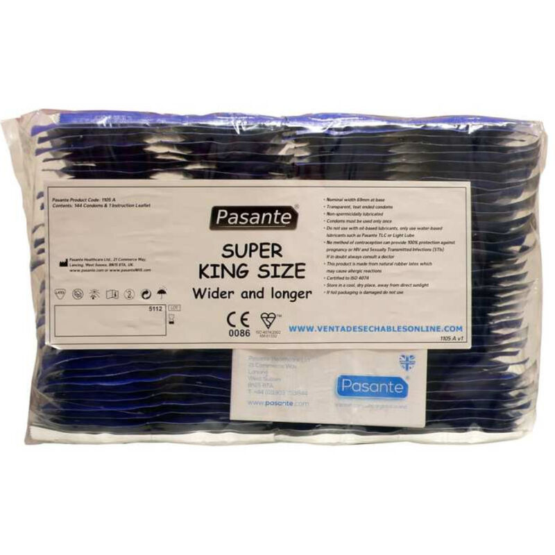PASANTE - CONDOMS SIZE SUPER KING BAG 144 UNITS - Bild 3