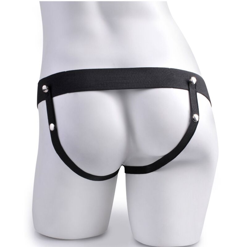 FETISH FANTASY SERIES - ADJUSTABLE HARNESS REMOTE CONTROL REALISTIC PENIS WITH RECHARGEABLE TESTICLES AND VIBRATOR 15 CM - Bild 5