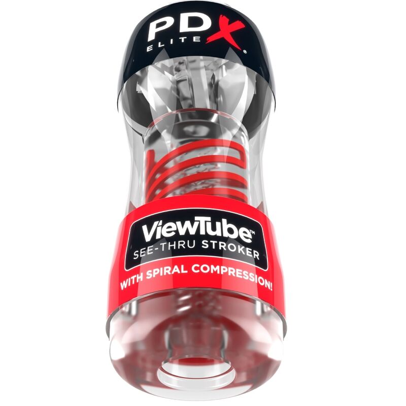 Alternative view of PDX ELITE - STROKER VIEWTUBE 2 SPIRAL COMPRESSION TRANSPARENT