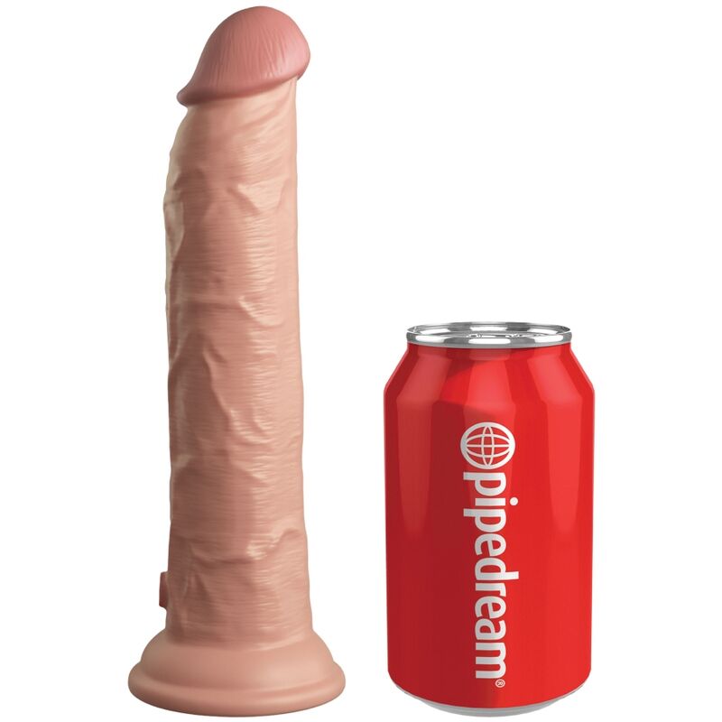 KING COCK ELITE - REALISTIC DILDO VIBRATOR  SILICONE REMOTE CONTROL 23 CM