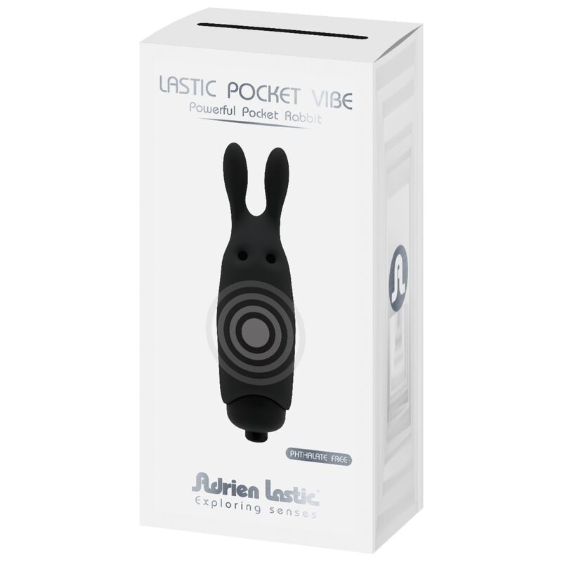 ADRIEN LASTIC - LASTIC POCKET BLACK RABBIT VIBRATOR - Bild 5