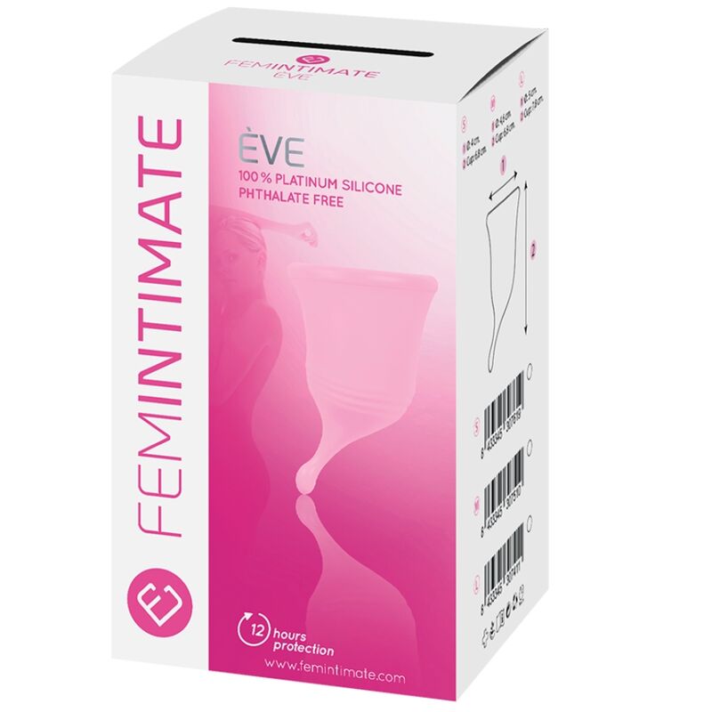 FEMINTIMATE - EVE NEW SILICONE MENSTRUAL CUP SIZE M - Bild 3