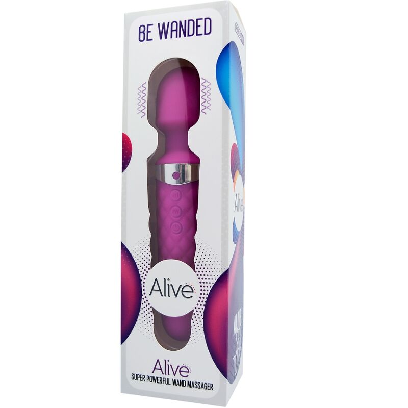 Alternative view of ALIVE - BE WANDED VIBRATOR MASSAGER PURPLE