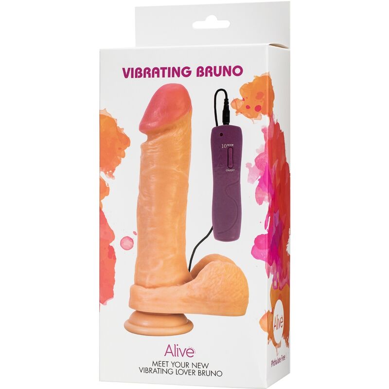 Alternative view of ALIVE - BRUNO REALISTIC PENIS VIBRATOR 22 CM