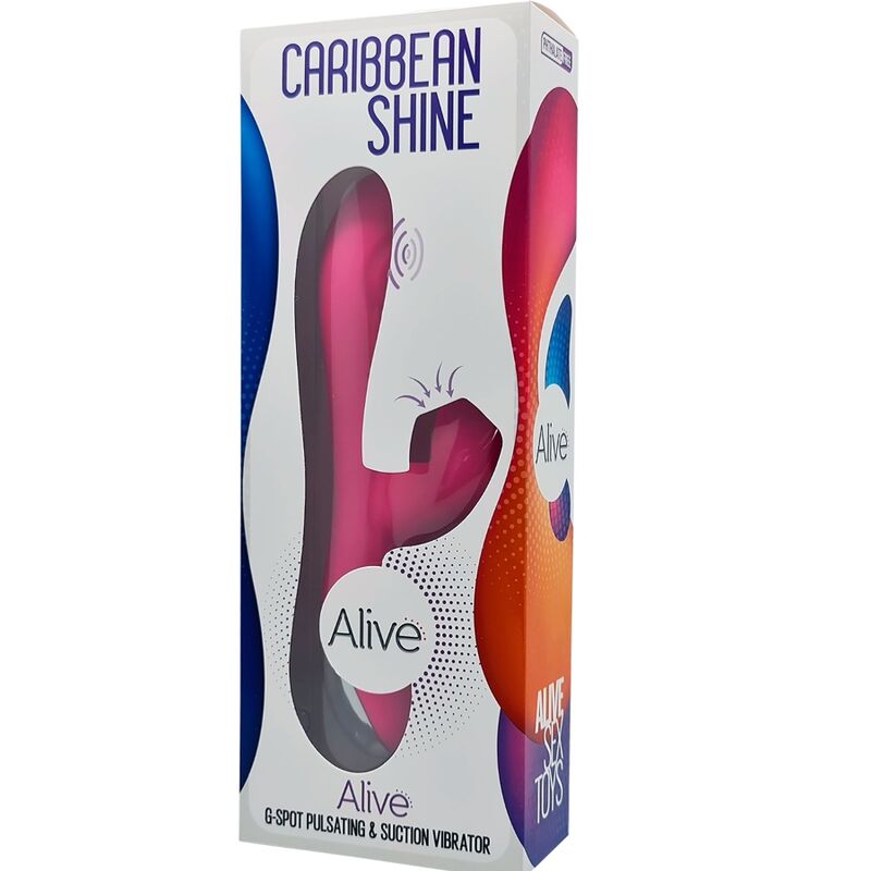 ALIVE - CARIBBEAN SHINE VIBRATOR SUCKER FUCHSIA - Bild 5