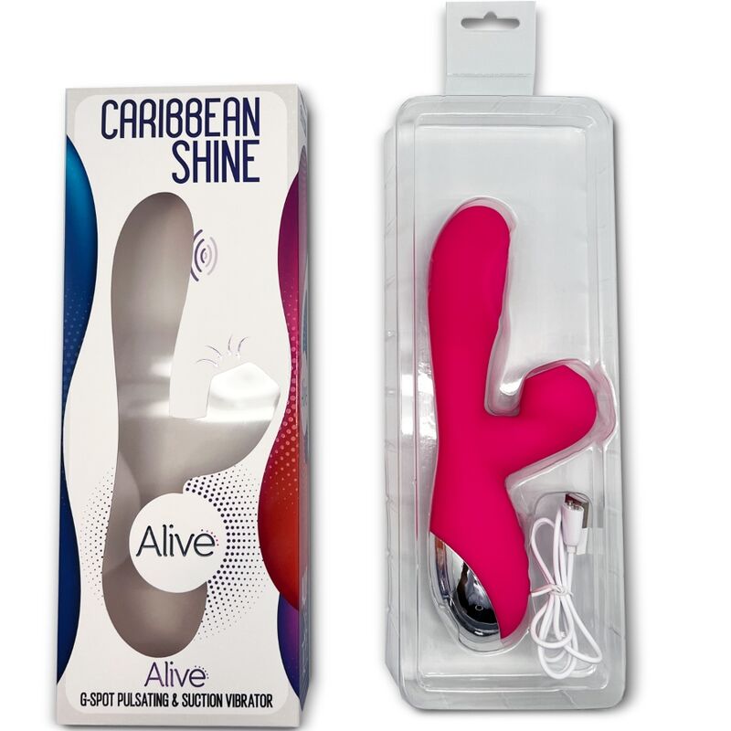 ALIVE - CARIBBEAN SHINE VIBRATOR SUCKER FUCHSIA - Bild 4