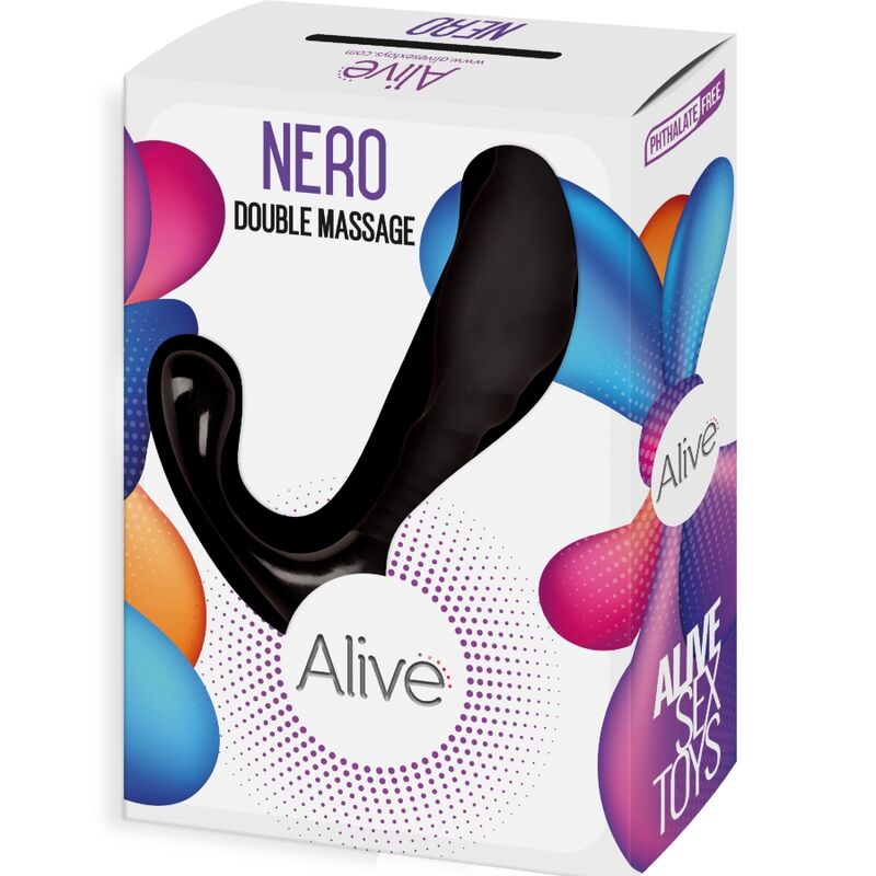 Alternative view of ALIVE - NERO DOUBLE MASSAGER ANAL  PROSTATIC