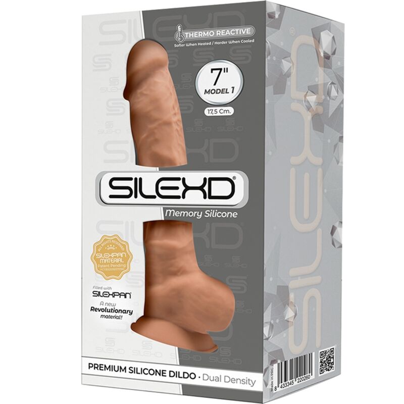 SILEXD - MODEL 1 REALISTIC PENIS PREMIUM SILEXPAN SILICONE CARAMEL 17.5 CM - Bild 3