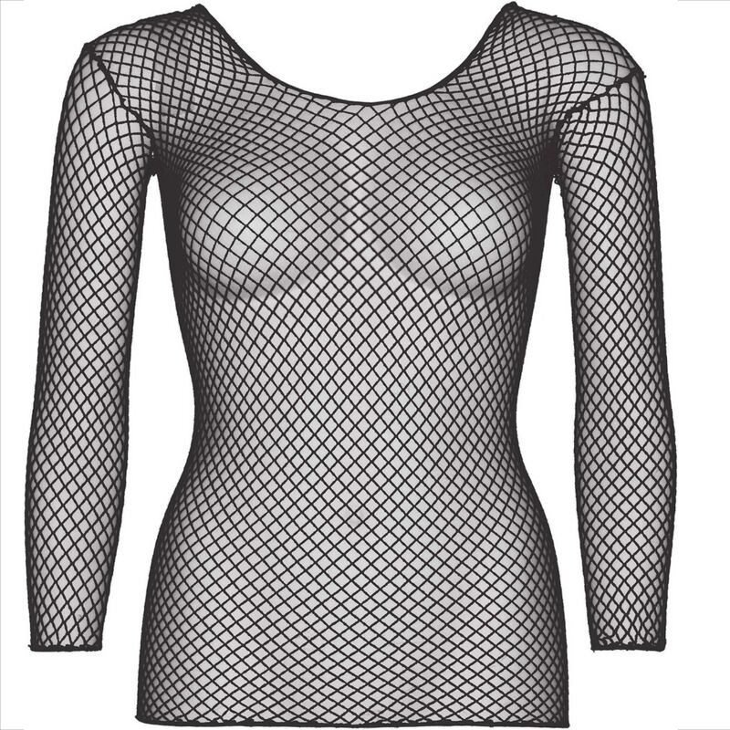 LEG AVENUE - FISHNET LONG SLEEVE T-SHIRT RED - Bild 4
