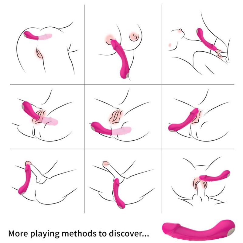 Alternative view of ARMONY - DILDO VIBRATOR G-SPOT SILICONE FUCHSIA