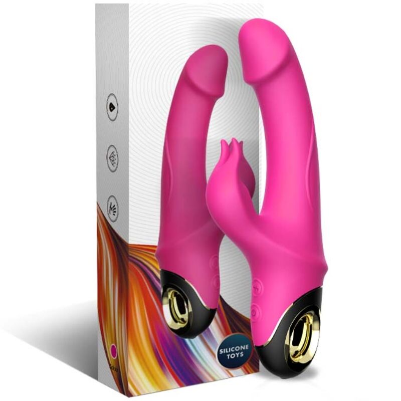 ARMONY - METEROR DILDO VIBRATOR RABBIT ROTATOR FUCHSIA - Bild 5