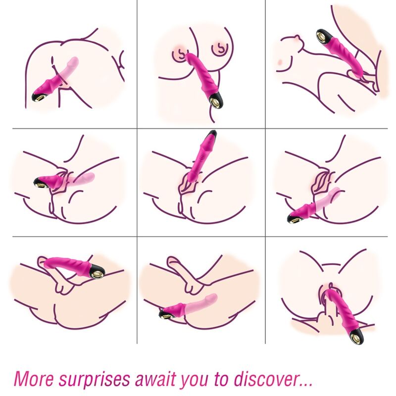 Alternative view of ARMONY - JOYBLADE DILDO VIBRATOR ROTATOR FUCHSIA