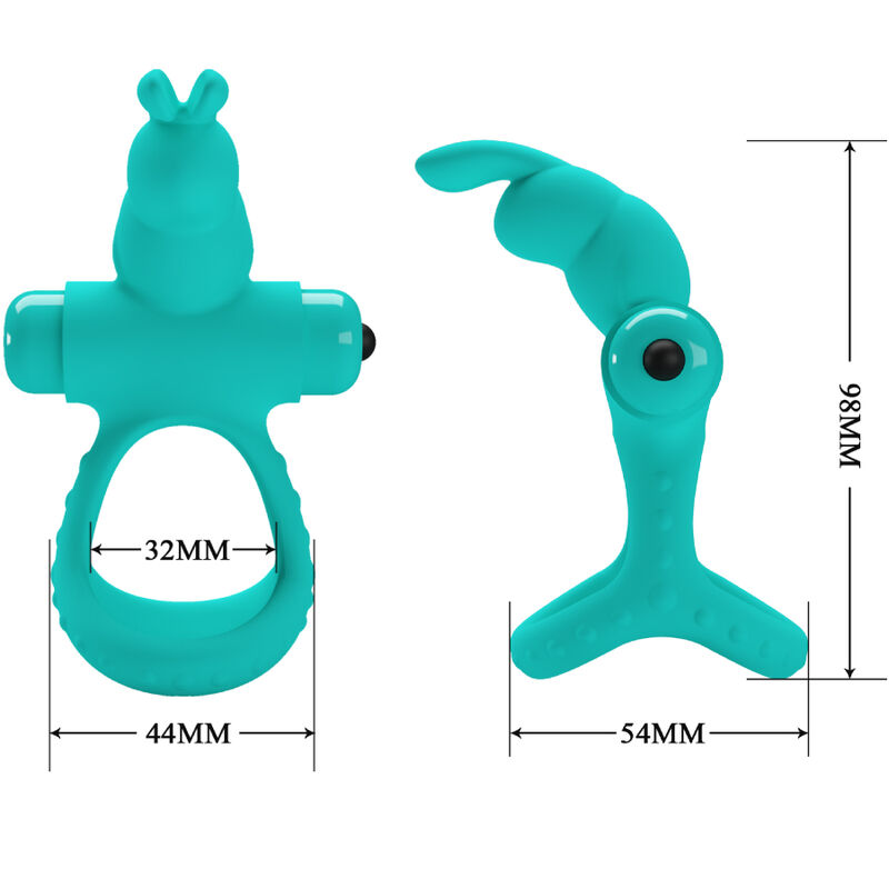 PRETTY LOVE - FIGGY GREEN RABBIT VIBRATOR RING - Bild 4
