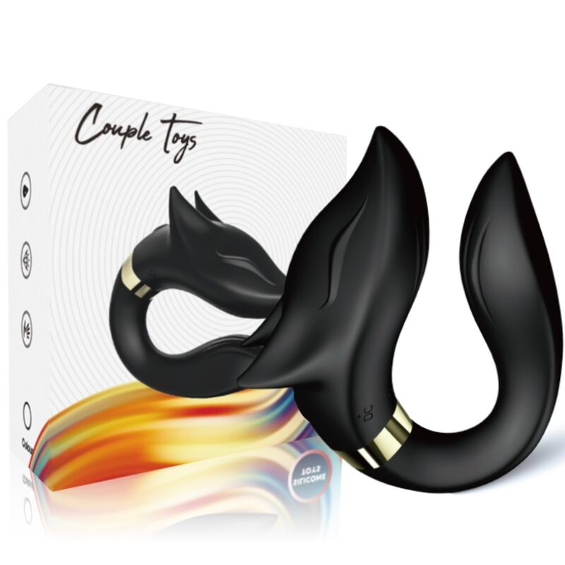 ARMONY - FOX VIBRATOR FOR COUPLES REMOTE CONTROL BLACK - Bild 4