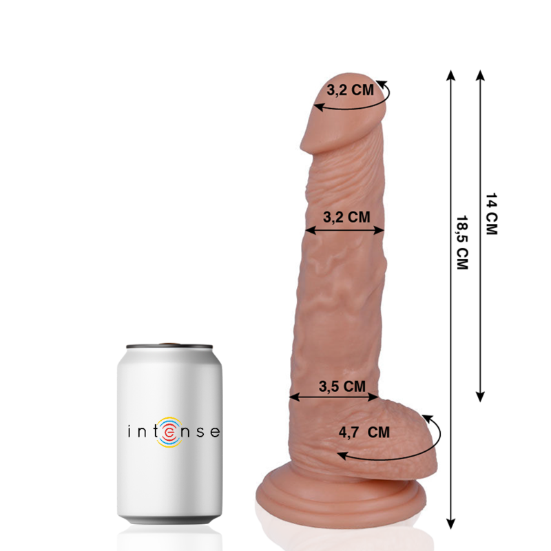 MR INTENSE 13 REALISTIC COCK 18.5 -O- 3.2CM