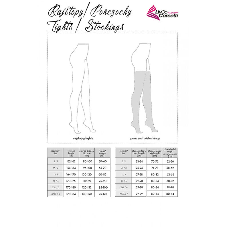 Alternative view of LIVCO CORSETTI FASHION - GRARDDIS LC XG042 STOCKINGS BLACK ONE SIZE