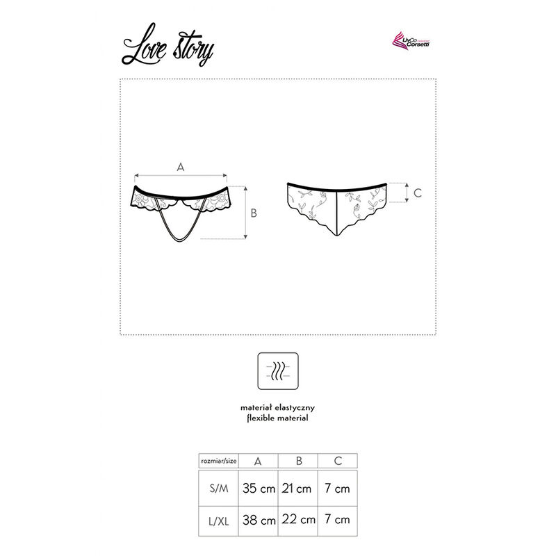 LIVCO CORSETTI FASHION - LOVE STORY LC 90679 PANTY BLACK - Bild 5