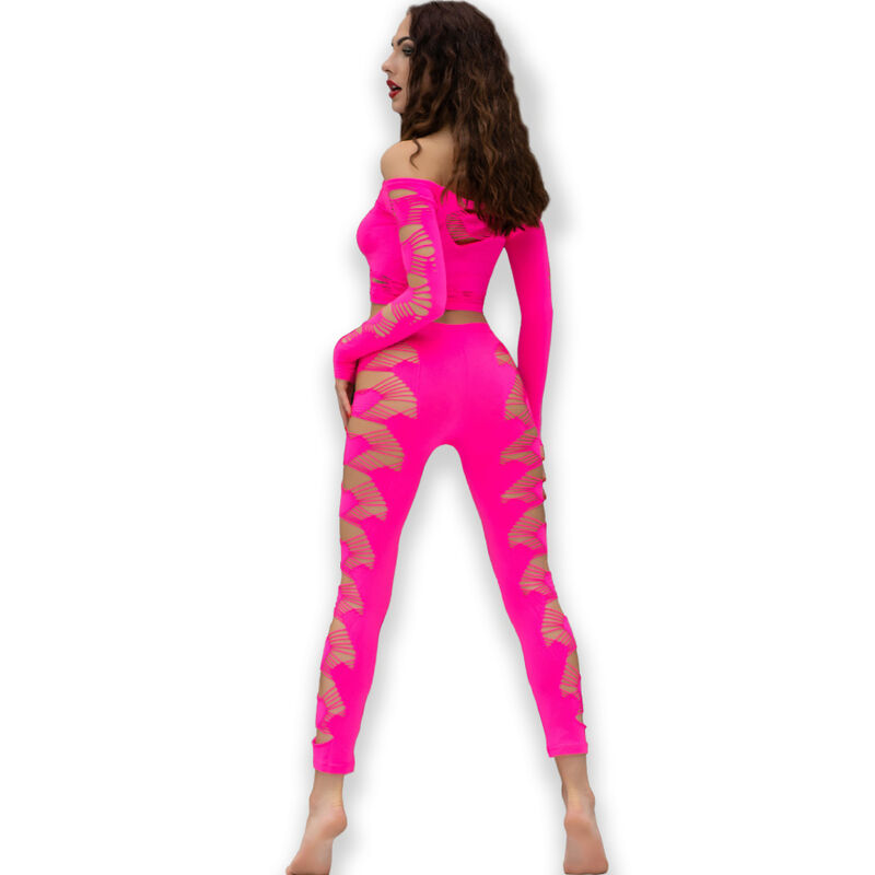 Alternative view of CHILIROSE - CR 4632 TOP  PANT FUCHSIA S/L
