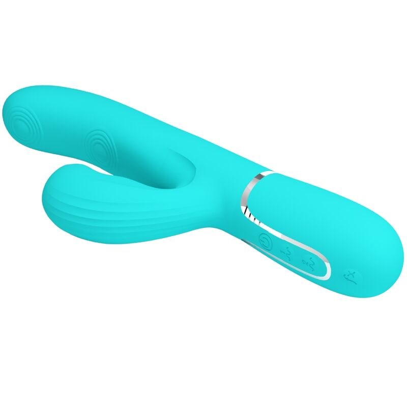 PRETTY LOVE - PERLITA MULTIFUNCTION 3 IN 1 G-SPOT VIBRATOR AQUA GREEN - Bild 5