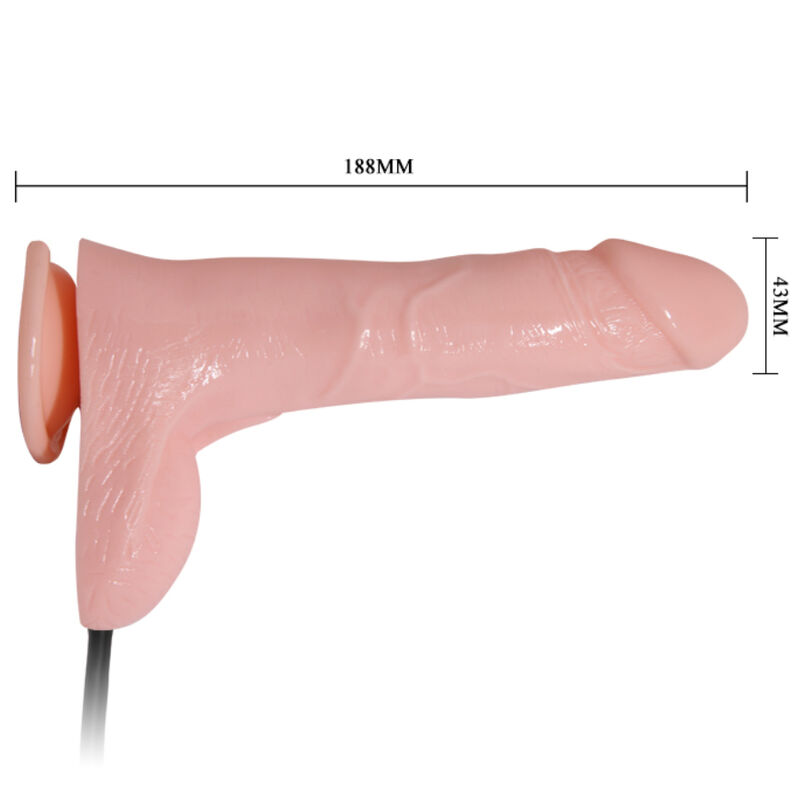 INFLATABLE REALISTIC DILDO WITH SUCTION CUP 19.3 CM - Bild 3