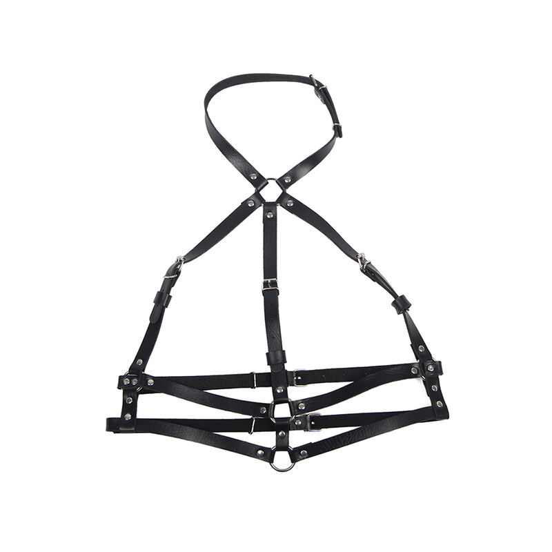 SUBBLIME - LEATHER RING CHEST HARNESS BLACK ONE SIZE - Bild 4