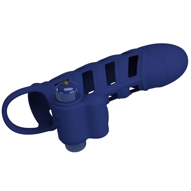Alternative view of PRETTY LOVE - ALTAF VIBRATOR RING WITH SILICONE SHEATH BLUE