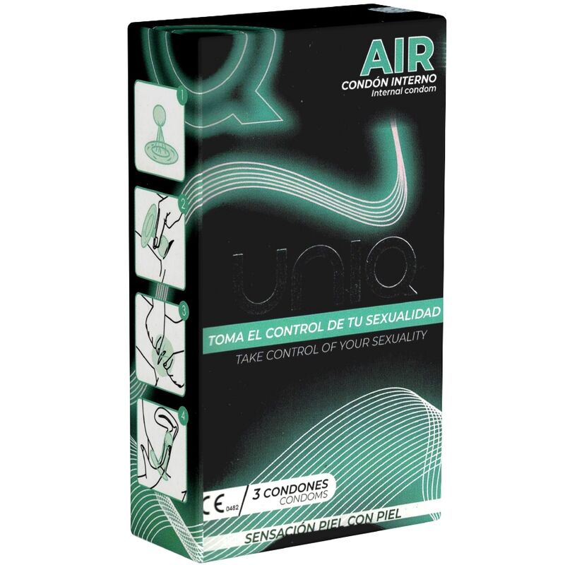 UNIQ AIR FEMALE CONDOM  3 UNITS