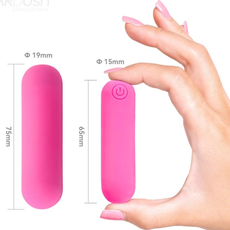 ARMONY - SPLASH HAHA VIBRATOR BULLET SILICONE 10 VIBRATIONS 75 X 19 CM PINK - Bild 4