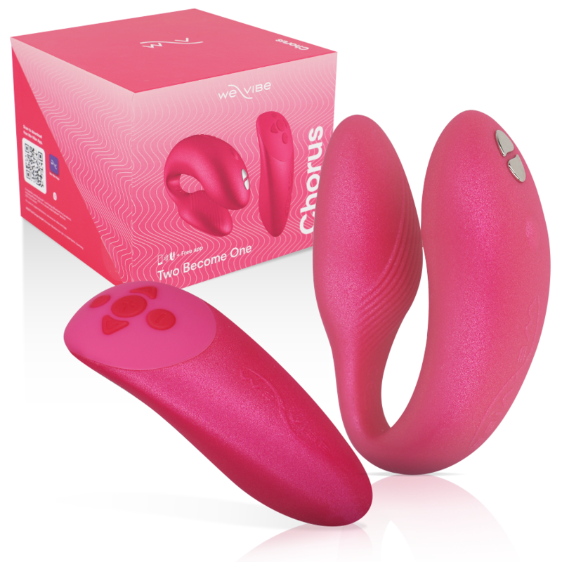 WE VIBE CHORUS COUPLES VIBRATOR WITH SQUEEZE CONTROL - PINK